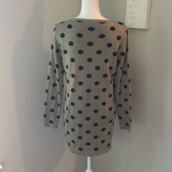 Young Threads Polka Dot V-Neck Sweater - Picture 4 of 5